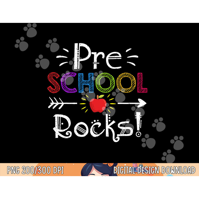 Preschool Rocks Teacher Student Funny Back To School Gift png, sublimation copy.jpg