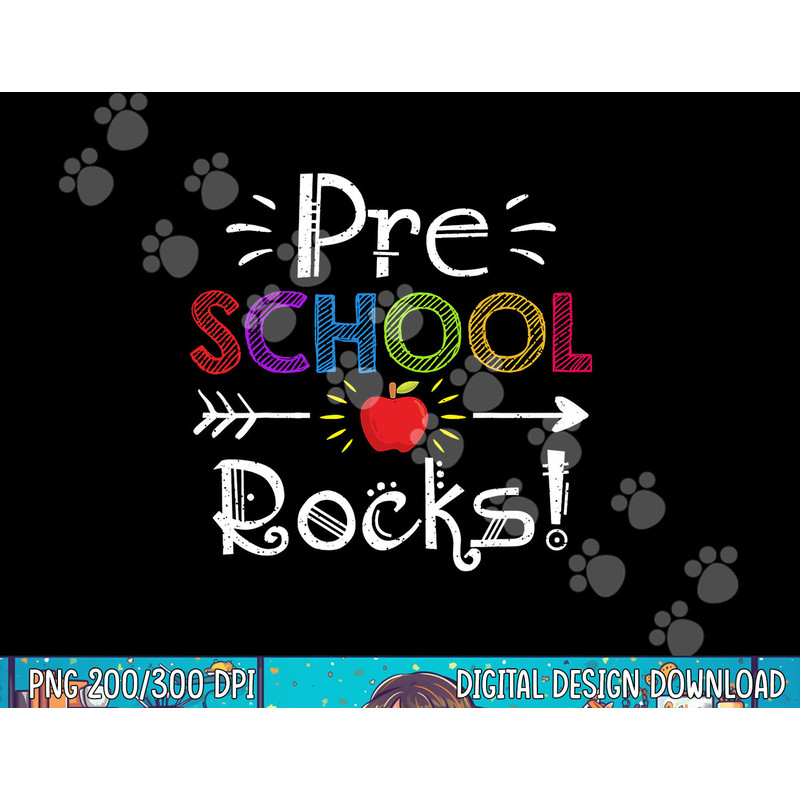 Preschool Rocks Teacher Student Funny Back To School Gift png, sublimation copy.jpg