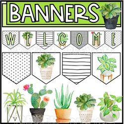 Plant Classroom Decor Bundle | Plant Classroom Theme | Classroom Decor | Classroom Bundle | Teacher Resources | Succulen