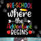 Preschool Where The Adventure Begins Shirt Pre-K Teacher png, sublimation.jpg