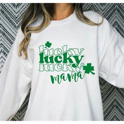 lucky mama svg png, st. patrick's day shirt, st. patrick's day svg, st. paddy's day svg, lucky svg, shamrock svg, mom li