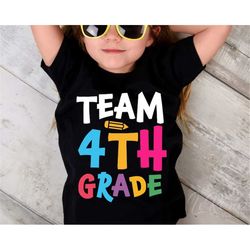 team fourth grade svg, back to school svg, 4th grade squad svg, teacher svg, first day of school svg, cricut