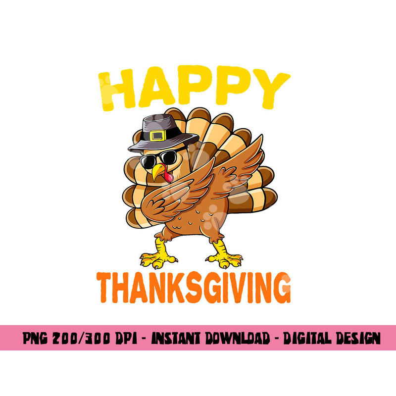 Happy Thanksgiving Shirts for Boys Girls Kids Pilgrim Turkey png, sublimation copy.jpg