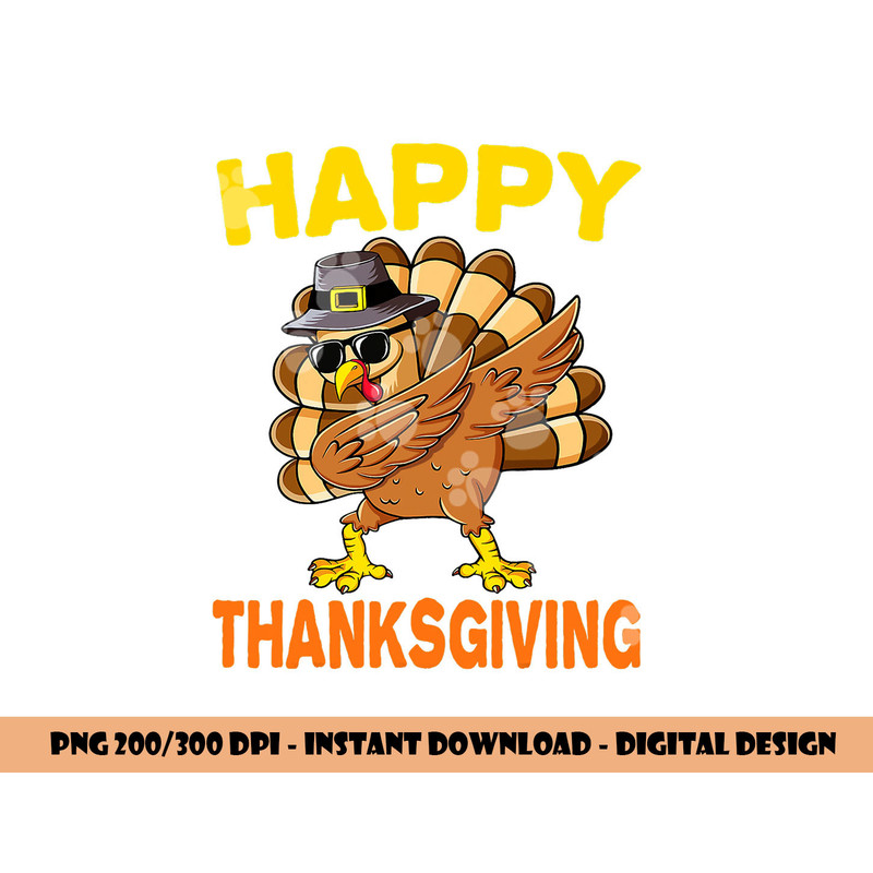Happy Thanksgiving Shirts for Boys Girls Kids Pilgrim Turkey png, sublimation copy.jpg