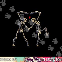 dance halloween women girls dancing skeleton heart png, sublimation copy