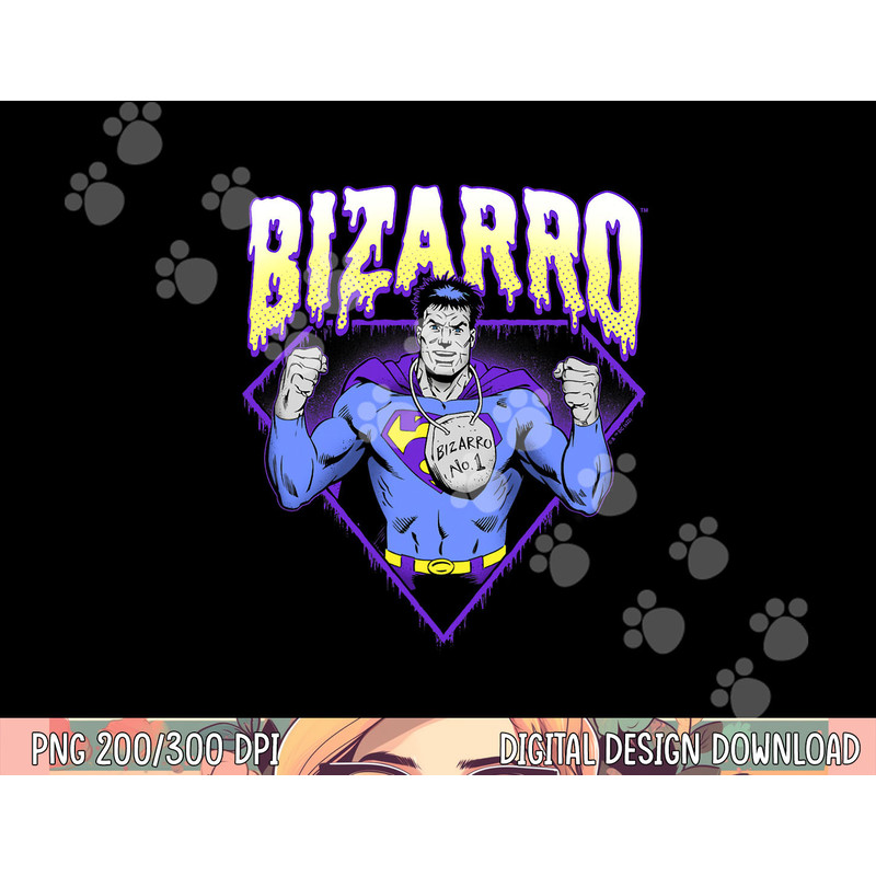 DC Comics Halloween Bizarro Purple Drip png,sublimation copy.jpg
