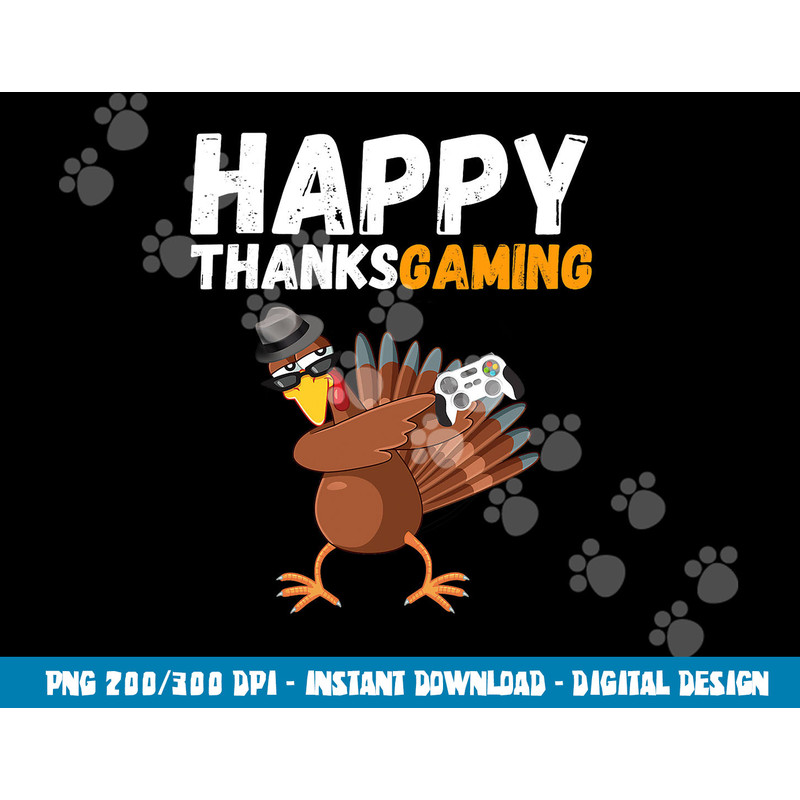 Happy Thanksgiving Video Game Dabbing Turkey Pilgrim Boy png, sublimation copy.jpg