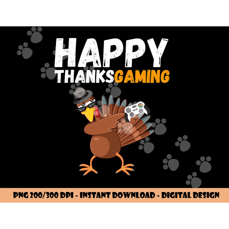 Happy Thanksgiving Video Game Dabbing Turkey Pilgrim Boy png, sublimation copy.jpg