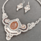 Rose quartz necklace