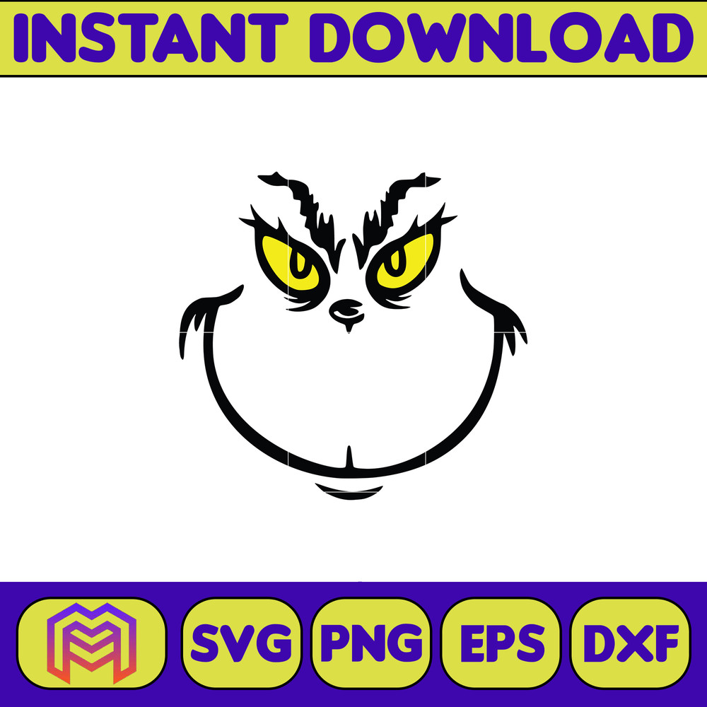 Grinch SVG, Grinch Christmas Svg, Grinch Face Svg, Grinch Hand Svg, Clipart Cricut Vector Cut File, Instant Download (255).jpg