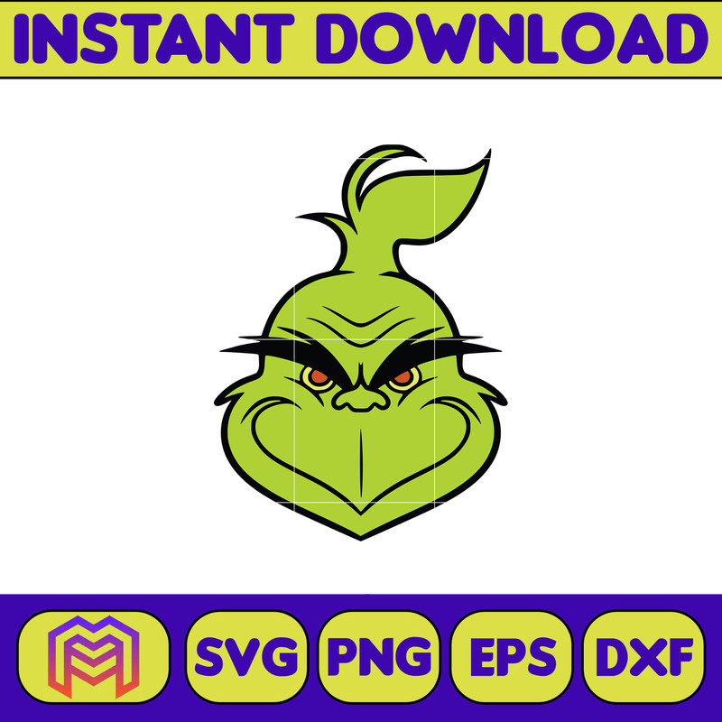 Grinch SVG, Grinch Christmas Svg, Grinch Face Svg, Grinch Hand Svg, Clipart Cricut Vector Cut File, Instant Download (257).jpg