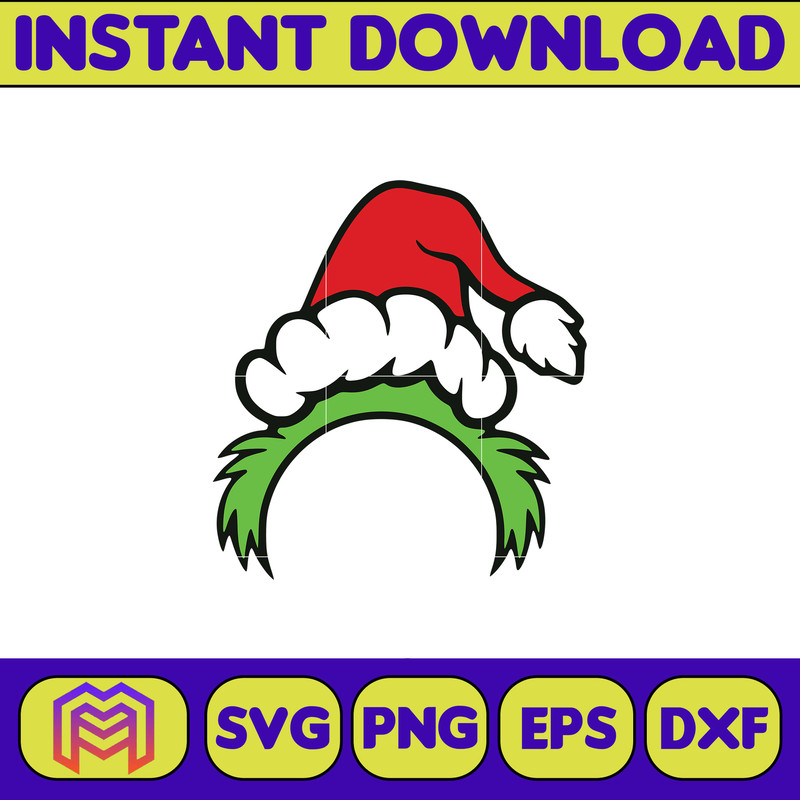Grinch SVG, Grinch Christmas Svg, Grinch Face Svg, Grinch Hand Svg, Clipart Cricut Vector Cut File, Instant Download (263).jpg
