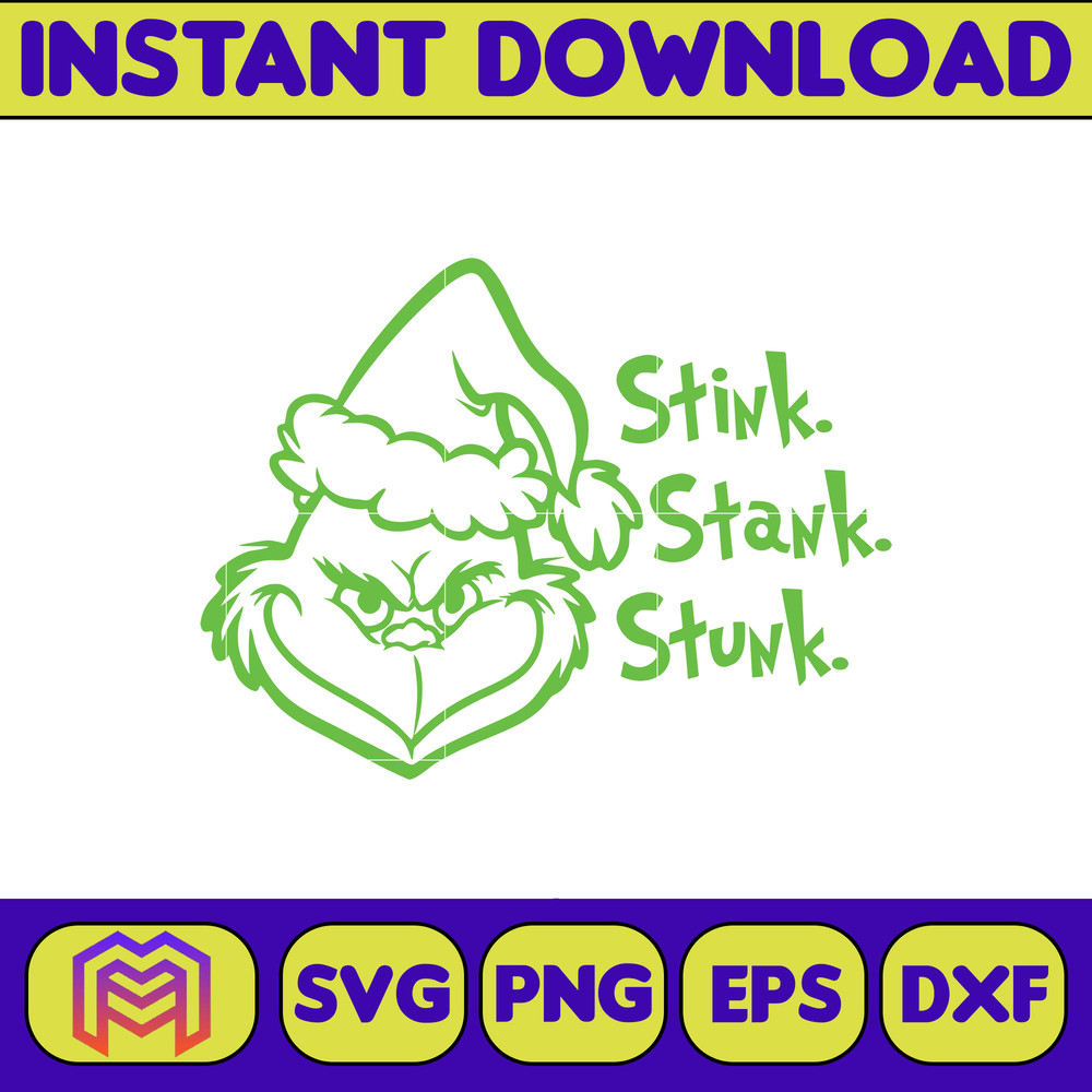 Grinch SVG, Grinch Christmas Svg, Grinch Face Svg, Grinch Hand Svg, Clipart Cricut Vector Cut File, Instant Download (281).jpg
