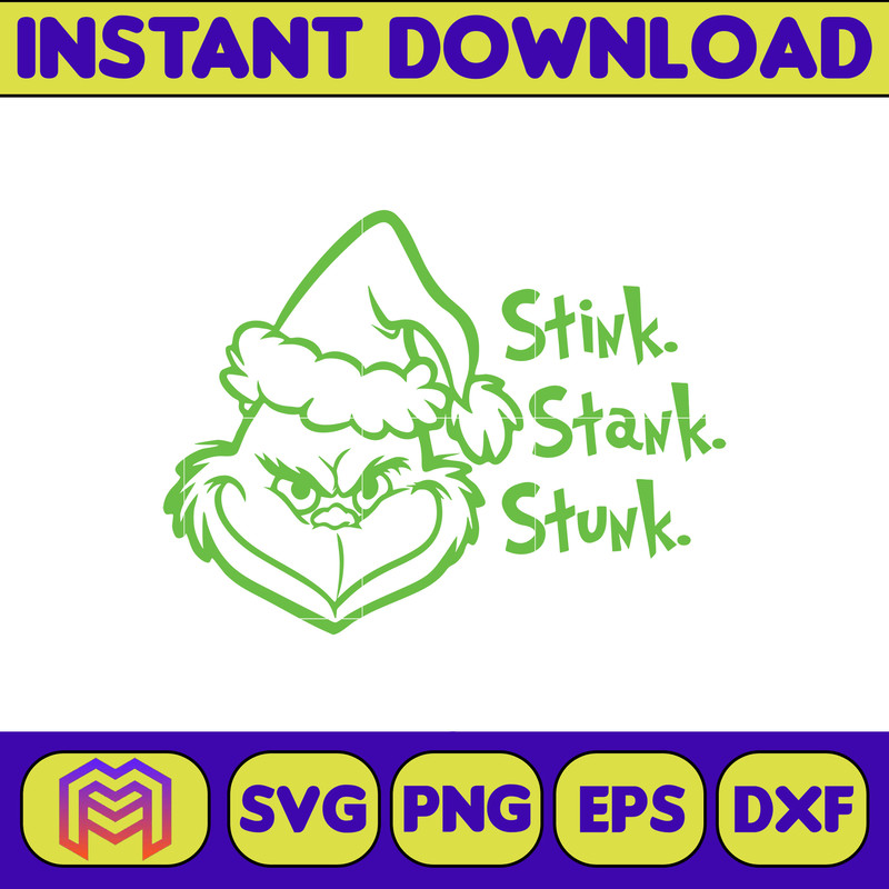 Grinch SVG, Grinch Christmas Svg, Grinch Face Svg, Grinch Hand Svg, Clipart Cricut Vector Cut File, Instant Download (281).jpg