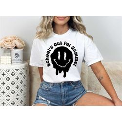 school's out for summer svg, retro, smiley, teacher summer svg, last day of school svg, hello summer svg, summer break s