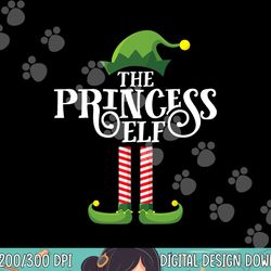 princess cute elf matching family group christmas party png, sublimation