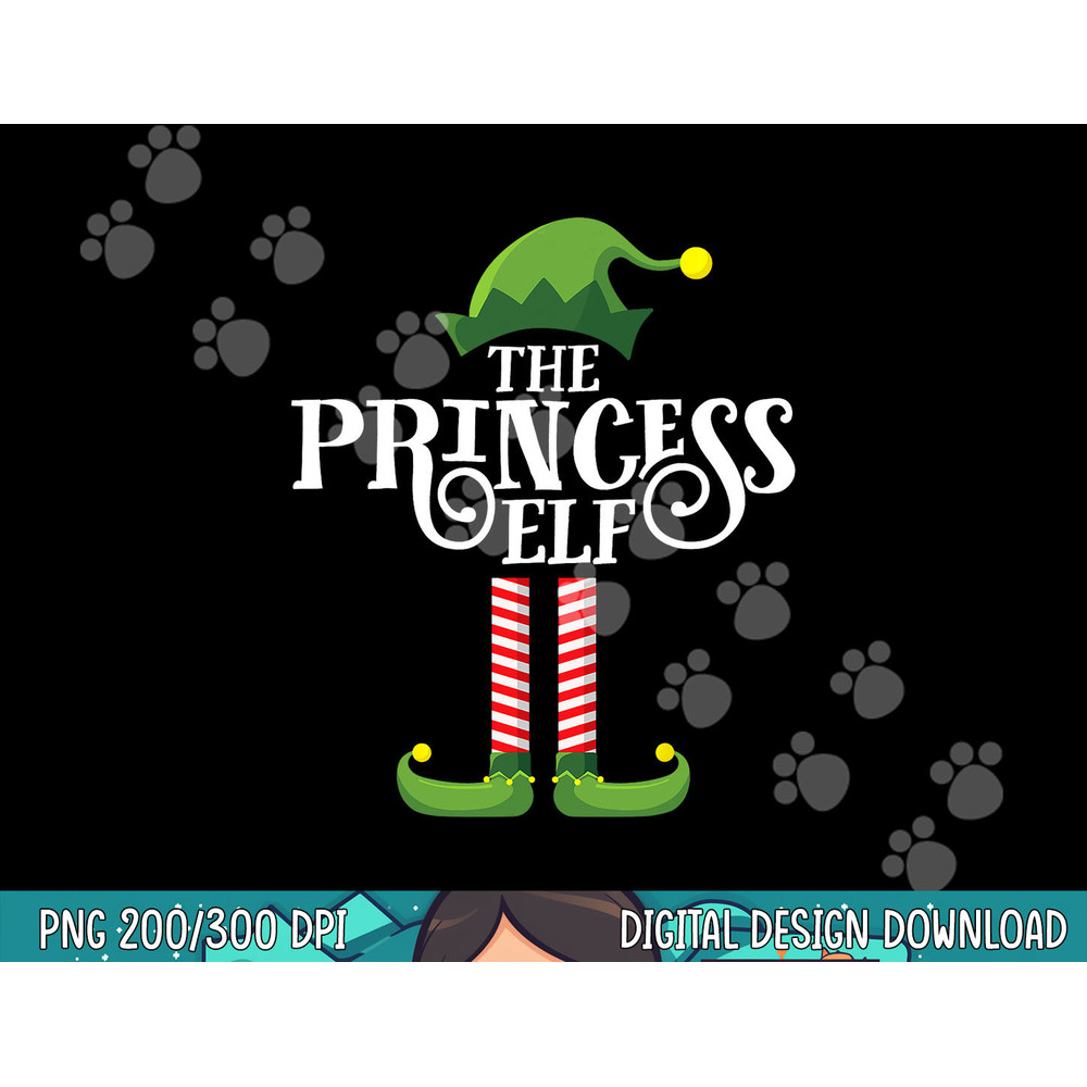 Princess Cute Elf Matching Family Group Christmas Party png, sublimation.jpg