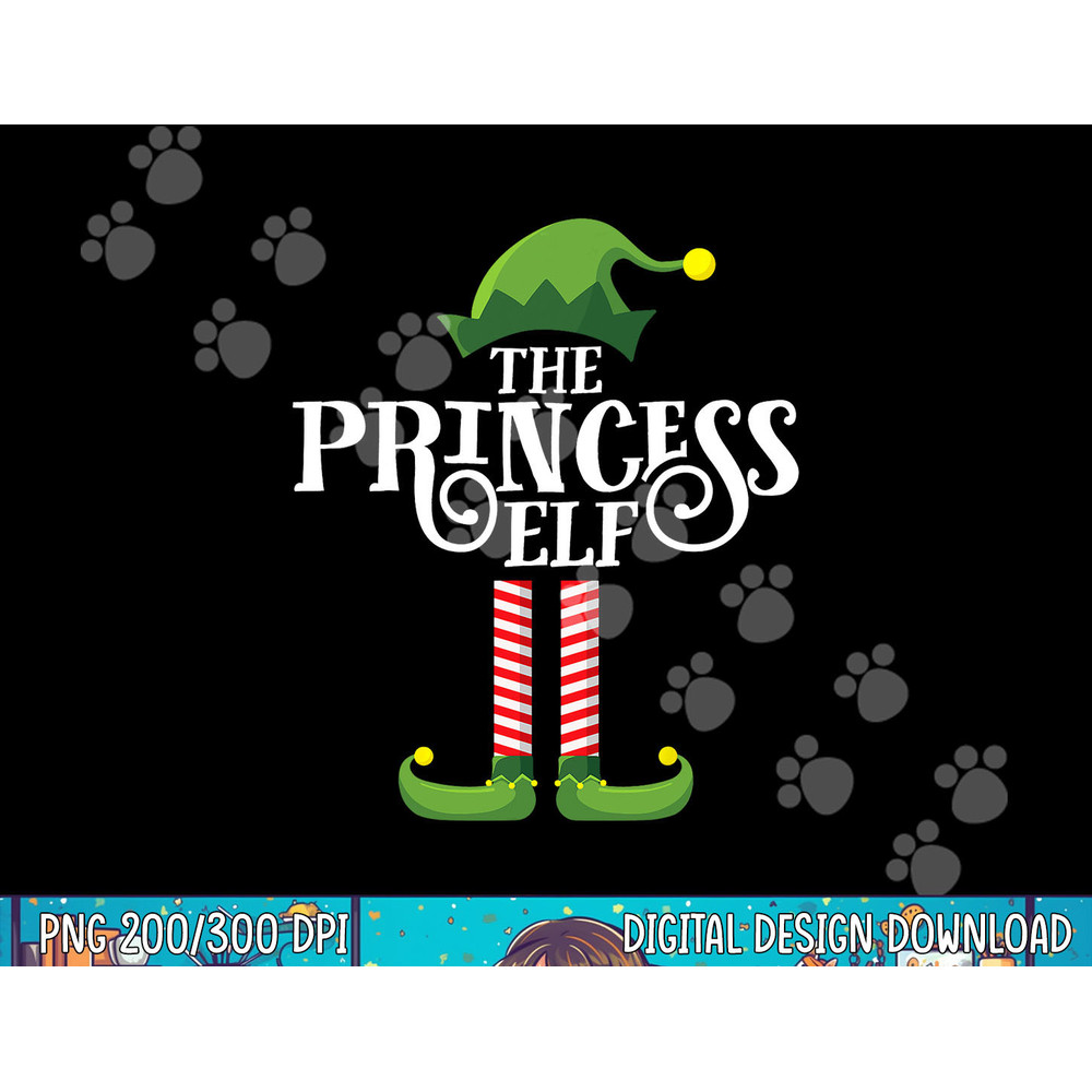 Princess Cute Elf Matching Family Group Christmas Party png, sublimation.jpg