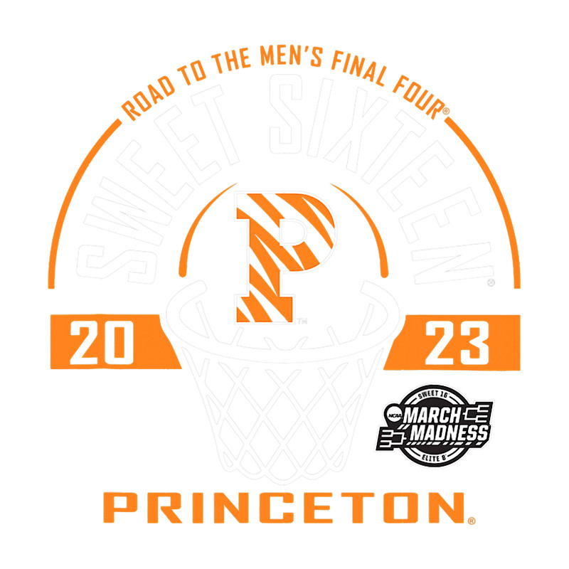 Princeton Tigers Sweet 16 2023 Basketball Black png, sublimation.png