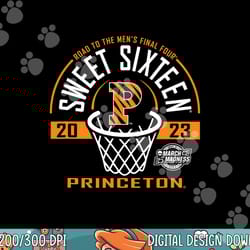 princeton tigers sweet 16 2023 basketball black png, sublimation copy
