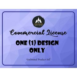 treehouse commercial licenses - one (1) design unlimited product sale commercial license - commercial use