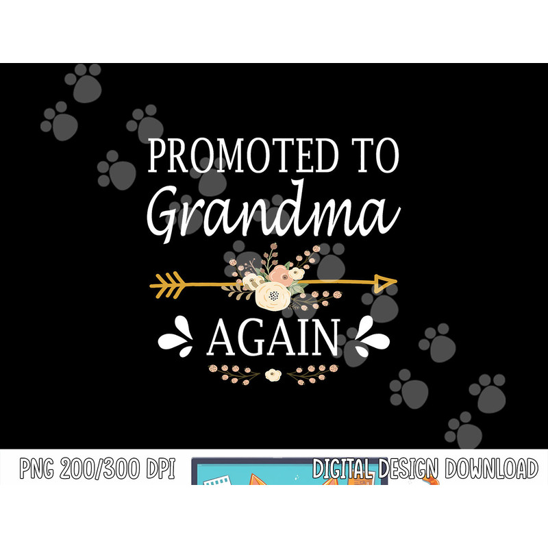 Promoted To Grandma Again Shirt Mothers Day Gifts png, sublimation copy.jpg