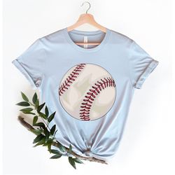Baseball T-shirt, Baseball Season Shirt, Baseball Ball Tee, Cute Baseball Shirt, Baseball Mom Shirt, Baseball Dad Tee, G