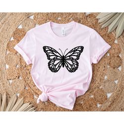 Butterfly Shirt, Butterfly  Cute Shirt, Fall Shirt, Gift For Butterfly Lover, Butterfly Graphic Tee, Animal Lover Shirt,