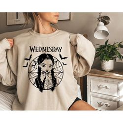 wednesday addams window shirt youth, horror movie t-shirt, gothic shirt, addams family gift, wednesday dancing shirt.