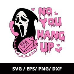 no you hang up png , funny horror scream png, horror movie halloween png, halloween gift digital download, ready to down