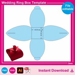 wedding ring box template
