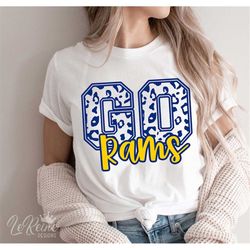 go rams, go rams leopard, mascot svg digital cut file