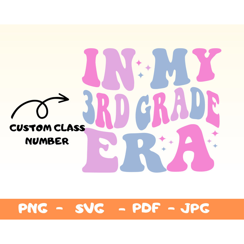In My Third Grade Era SVG,Png,Second Grade Teacher Svg,Back to School Png,1st Grade Era Svg,Hello Third Grade Png,First 4 Grade Era Svg Png - 1.jpg