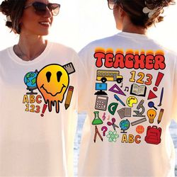 Teacher Png/SVG Retro Teacher Design Occupation Design Sublimation Art School Png Sublimation Designs Cute Teacher Desig