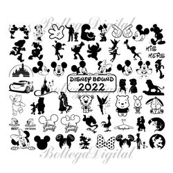 disney bound bundle svg, disney svg, disney princess svg, mickey svg