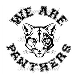 Panthers SVG, We are Panthers, Distressed Panthers High School Mascot Cricut Cut Files , Silhouette
