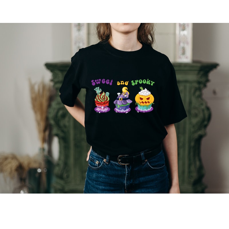 Sweet and Spooky PNG,Spooky Cupcake Shirt Png,Trendy Halloween Png,Spooky Vibes,Witchy Png,Kids halloween png,Halloween Sublimation,Cupcake - 2.jpg