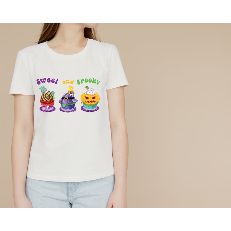 Sweet and Spooky PNG,Spooky Cupcake Shirt Png,Trendy Halloween Png,Spooky Vibes,Witchy Png,Kids halloween png,Halloween Sublimation,Cupcake - 5.jpg