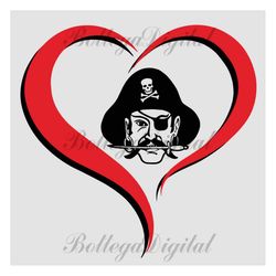 pirate svg, pirate heart svg, cricut cut files, silhouette. pirate clipart, high school mascot svg, school spirit pride