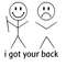 I Got Your Back SVG - Stick Figure SVG - Funny T Shirt - Sarcastic SVG - Car Decal - Png 300 dpi - Sublimation - Cut File - Digital Download - 1.jpg