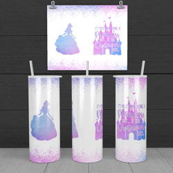 belle not easy being a princess, princess tumbler wrap 20z skinny tumbler sublimation, instant download