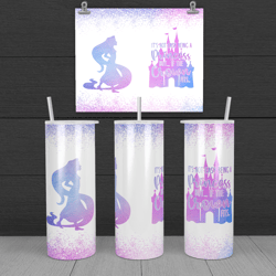 rapunzel not easy being a princess, princess tumbler wrap 20z skinny tumbler sublimation, instant download