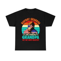 bigfoot grandpa like a regular grandpa buy way more squatchy vintage t-shirt