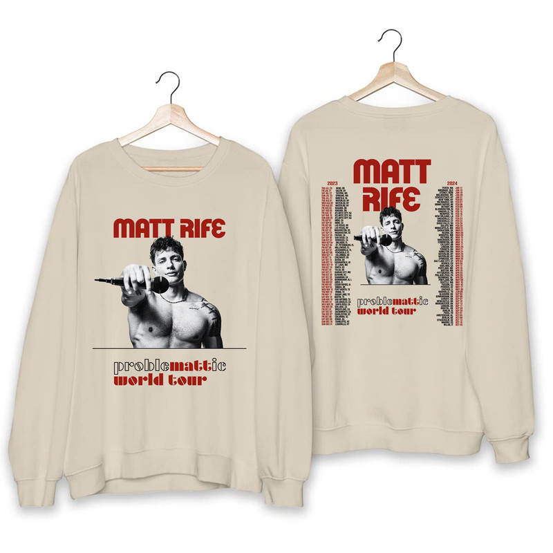Matt Rife World Tour 2023 with Tour Date Shirt, Matt Rife Problematic World Tour Tshirt,Problematic Matt Rife Fan Merch - 2.jpg