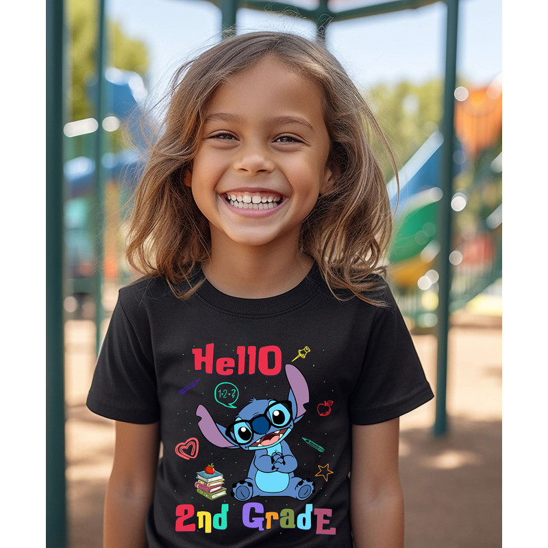Personalized Back To School Stitch Shirt,Stitch Hello School shirt,First Day Of School,Preschool Shirt,Kindergarten Shirt,1st Grade Toddler - 4.jpg
