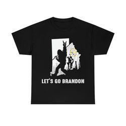rhode island america bigfoot let's go brandon t-shirt