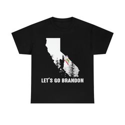 california america bigfoot let's go brandon t-shirt