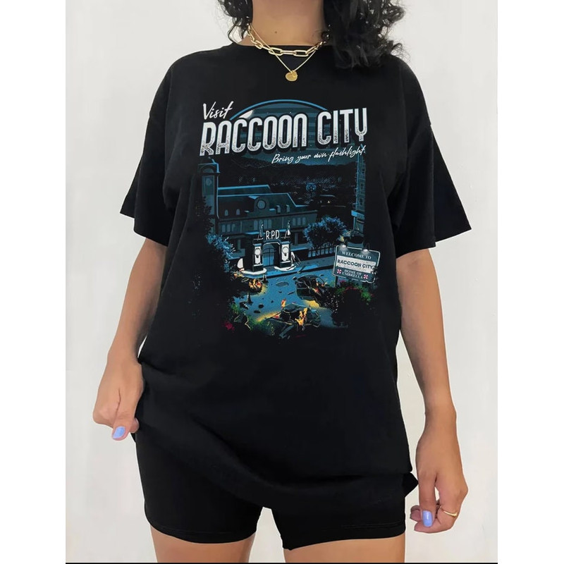 Vintage Visit Raccoon City, Resident evil shirt - 2.jpg