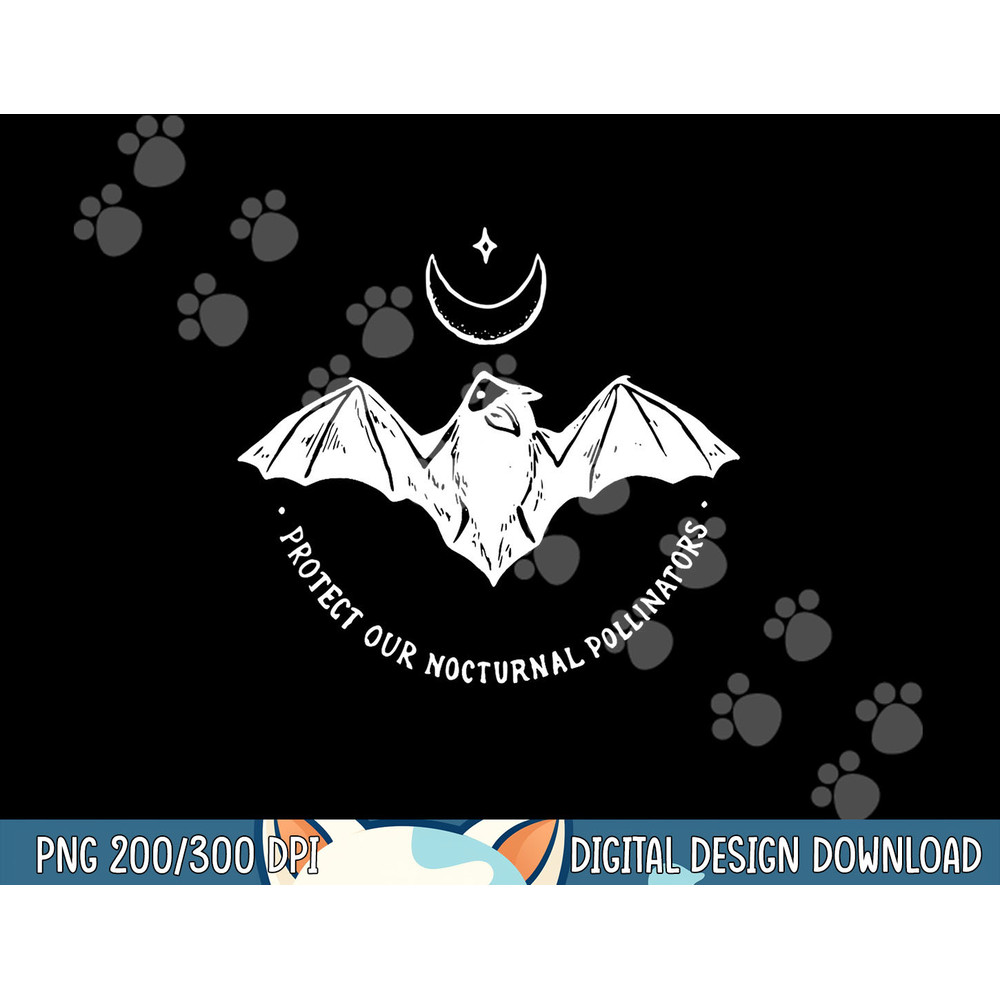 Protect Our Nocturnal Polalinators Bat with Moon Halloween png, sublimation copy.jpg