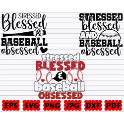 stressed blessed and baseball obsessed svg | stressed blessed svg | baseball obsessed svg | stressed svg | blessed svg |